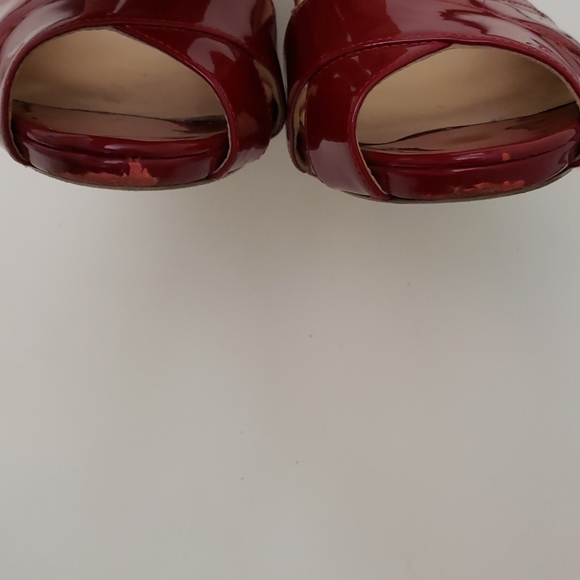 Cole Haan patent leather slingback Sandal Red s10B - Picture 11 of 12